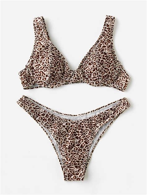 leopard bikini.